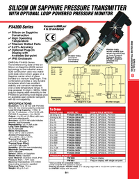 Thumbnail of document Data Sheet - PM1000 Pressure Transmitter & loop powered pressure monitor